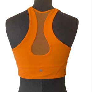 Lululemon Mesh-Back Train Bra *Medium Support, A/B Cup Orange Frappe Size 8